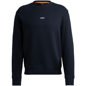 Hugo Boss, Truien, Heren, Blauw, S, Blauwe Sweater Collectie
