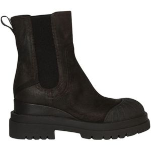 Premiata, Schoenen, Dames, Bruin, 38 EU, Suède, Bruine Suède Chelsea Boot