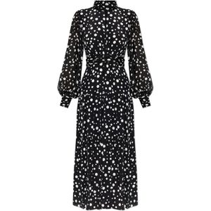 Diane Von Furstenberg, Kleedjes, Dames, Zwart, S, Polkadot jurk