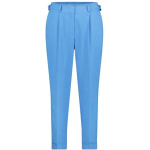 Betty & Co, Hoge taille pantalon met vouw Blauw, Dames, Maat:XL
