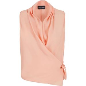 Giorgio Armani, Tops, Dames, Roze, S, Roze Overhemden voor Mannen