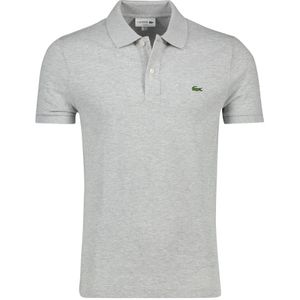 Lacoste, Grijze poloshirt met korte mouwen Grijs, Heren, Maat:S