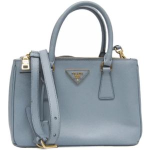 Prada Vintage, Pre-owned, Dames, Blauw, ONE Size, Pre-owned Leather prada-bags