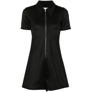 Jil Sander, Short Kleedjes Zwart, Dames, Maat:S