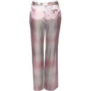 Armani Pre-owned, Pre-owned, Dames, Roze, M, Pre-owned Silk bottoms