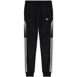 Adidas Originals, Broeken, Heren, Zwart, L, Polyester, Trainingsbroeken met logo