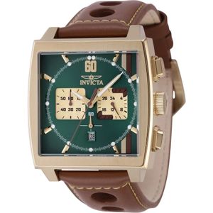 Invicta Watches, Accessoires, Heren, Geel, ONE Size, S1 Rally Groene Wijzerplaat Quartz Horloge