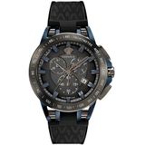 Versace, Sport Tech Chronograaf Horloge Zwart, Heren, Maat:ONE Size