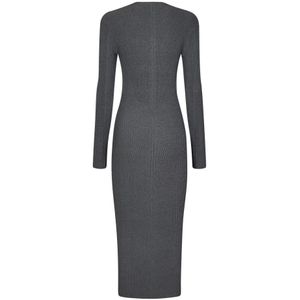 Remain Birger Christensen, Kleedjes, Dames, Grijs, S, Grijze Jurk Aw 24 Elegante Stijl