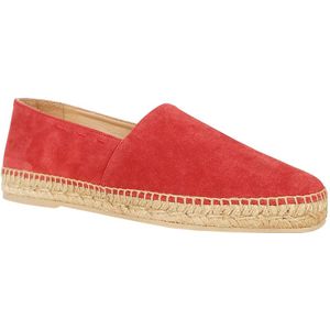 Kiton, Schoenen, Heren, Rood, 43 1/2 EU, Leer, Stijlvolle Espadrilles voor de Zomer