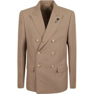 Lardini, Jassen, Heren, Beige, M, Beige Herenjas