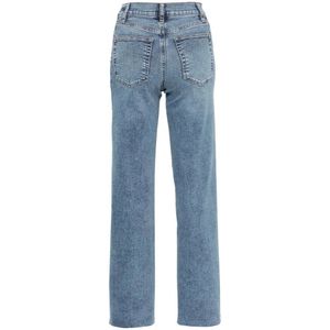 Frame, Jeans, Dames, Blauw, W33, Indigo Blauwe Klassieke Vijf-Pocket Jeans