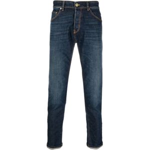 PT Torino, Jeans, Heren, Blauw, W30, Denim, Groene Cast Denim Slim Jeans
