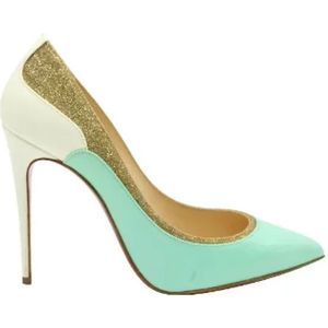 Christian Louboutin Pre-owned, Tweedehands leren hakken Veelkleurig, Dames, Maat:36 EU