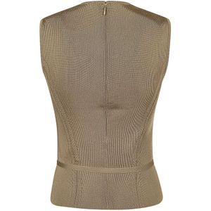 Ralph Lauren, Tops, Dames, Grijs, S, Slvls Shell-Sleeveless-Pullover