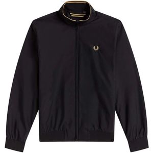 Fred Perry, Jassen, Heren, Zwart, S, Polyester, Winter Jassen