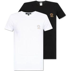 Versace, T-shirt twee-pack Veelkleurig, Heren, Maat:L