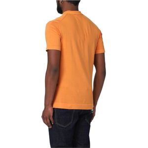 Peuterey, Tops, Heren, Oranje, M, Katoen, Stijlvolle Polo Shirt voor Heren