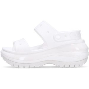 Crocs, Flat Sandalen Wit, Dames, Maat:37 EU