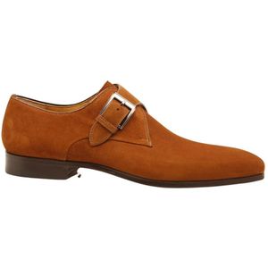 Magnanni, Cognac Suède Monk Strap Schoenen Bruin, Heren, Maat:40 EU