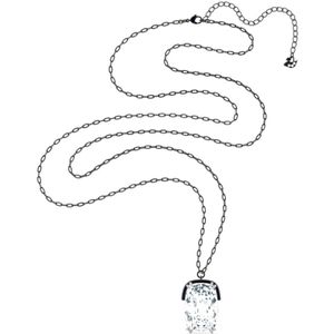 Swarovski, Kristal Hanger Ketting Harmonia Collectie Grijs, Dames, Maat:ONE Size