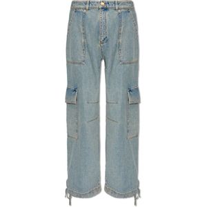 Moschino, Cargo jeans Blauw, Dames, Maat:S