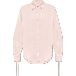 Aeron, Blouses & Shirts, Dames, Roze, M, Satijn, ‘Fallow’ shirt