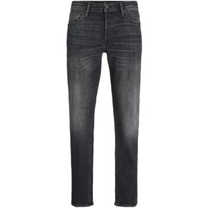 Jack & Jones, Jeans, Heren, Zwart, W33 L32, Katoen, Klassieke Comfort Fit Jeans met Tapered Fit