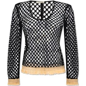 By Malene Birger, Tops, Dames, Zwart, S, Katoen, Cymbeline gehaakte top