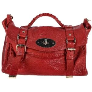 Mulberry Pre-owned, Pre-owned, Dames, Rood, ONE Size, Leer, Tweedehands leren handtassen