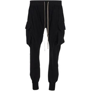 Rick Owens, Broeken, Heren, Zwart, M, Katoen, Katoenen Joggingbroek