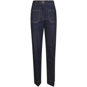 Victoria Beckham, Jeans, Dames, Blauw, W29, Denim, Stijlvolle Alina Jeans voor Vrouwen