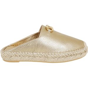 Valentino Garavani, Gouden Ster Espadrille VLogo Moon Geel, Dames, Maat:35 EU