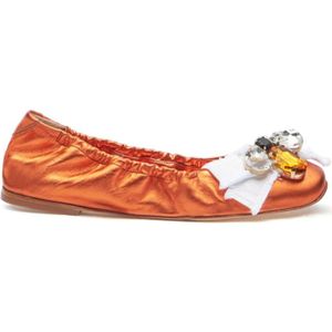 Casadei, Ballerinas Oranje, Dames, Maat:39 EU