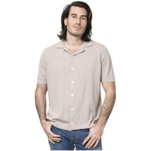 Gran Sasso, Overhemden, Heren, Beige, XL, Katoen, Shirts