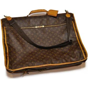 Louis Vuitton Vintage, Pre-owned, unisex, Bruin, ONE Size, Tweed, Tweedehands Canvas Louis Vuitton tassen