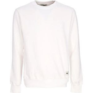 Cat, Sweatshirts & Hoodies, Heren, Wit, M, Essentiële Crewneck Sweatshirt Lichtgewicht Streetwear