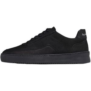 Filling Pieces, Mondo 2.0 Ripple Nubuck All Black Zwart, Heren, Maat:45 EU