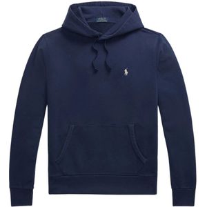 Ralph Lauren, Sweatshirts & Hoodies, Heren, Blauw, L, Geborduurde Logo Hoodie