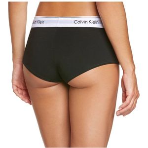 Calvin Klein, Ondergoed, Dames, Zwart, M, Katoen, Vrouwen Boyshort Collectie Lente/Zomer