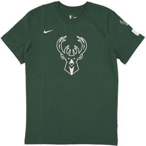 Nike, NBA Essential City Connect Tee Groen, Heren, Maat:S