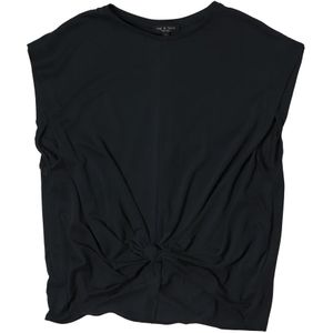Rag & Bone, Tops, Dames, Zwart, S, Zwarte Knoop T-Shirt