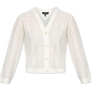 Theory, Truien, Dames, Wit, M, Polyester, Geknoopte Cardigan