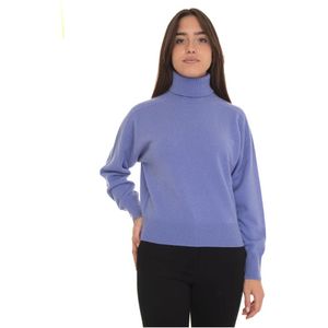 Vanisé, Truien, Dames, Paars, L, Kasjmier, Cashmere Turtleneck Pullover