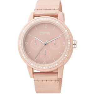 Esprit, Accessoires, Dames, Roze, ONE Size, Modieuze Roze Dames Analoge Horloge