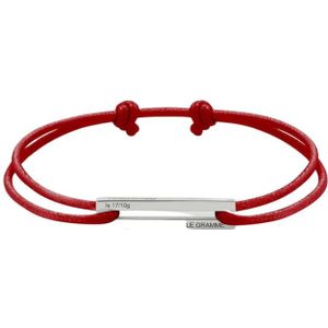 Le Gramme, 25/10g koordarmband Rood, unisex, Maat:ONE Size