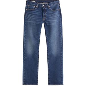 Levi's, Donker Indigo Regular Fit Denim Jeans Blauw, Heren, Maat:W30