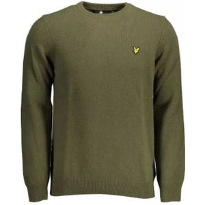 Lyle & Scott, Truien, Heren, Groen, L, Wol, Groene wollen trui