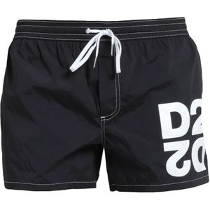 Dsquared2, Badkleding, Heren, Zwart, 2Xs, Nylon, Beachwear