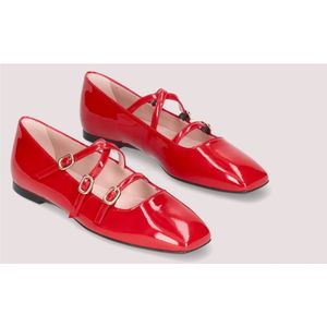 Pretty Ballerinas, Schoenen, Dames, Rood, 40 EU, Dames Patent Leren Ballet Flats